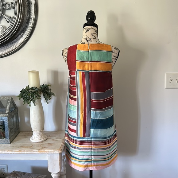 NWT Loft Abstract Art Deco Geometric Mini Dress Women's size XS - Picture 4 of 7